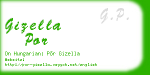 gizella por business card